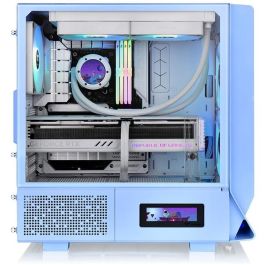 Thermaltake Ceres 330 TG - Boîtier PC Midi-Tower Bleu avec vitre latérale, ARGB, support ATX/EATX/micro ATX/Mini-ITX, USB 3.2 Gen 1 & Gen 2 Type-C, 2 ventilateurs