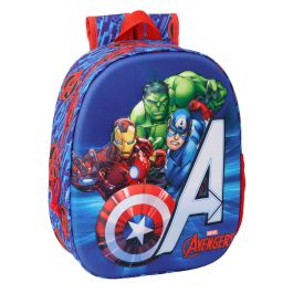 Sac à dos enfant The Avengers Rouge Bleu foncé 27 x 33 x 10 cm 3D