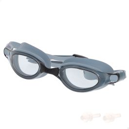 Lunettes de bain pour adultes AquaSport Noir Gris (12 Unités)