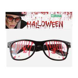Lunettes de déguisement Halloween pour adulte à verres tachés de sang pour vampire, thème effrayant et alternatif