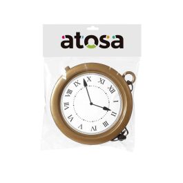 Moulin Roty Référence 12345 - Horloge Murale Géante Rétro de 20 cm, Décor Fête Steampunk, École, Théâtre