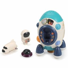 Lexibook LEX3380743106724 Fusée Projecteur d'Étoiles Connaissances Spatiales Quiz Musique Français