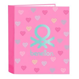Reliure à anneaux Benetton Heart Rose A4 27 x 33 x 6 cm Precio: 12.6. SKU: B1JJDQ7RQW
