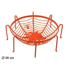 Cesta Decorativa Orange 26x10 cm avec Design Toile d'Araignée et Araignée pour Halloween, Panier à Bonbons Precio: 10.5. SKU: B15BHDFMSG