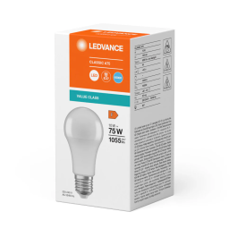 LEDVANCE LVE-4099854151002 Ampoule LED Value Class CLASSIC A 75 FR 10W 6500K E27 1055lm