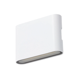 Applique Murale LED 6W Blanc Aluminium - Éclairage Haut et Bas 120° - 600 Lumens