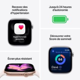 Apple Watch S11 Aluminium 46mm Silber (Sportarmband nebelviolett)