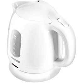 Sencor SWK 1010WH Bouilloire électrique 1100 W 1 L Blanc, base inox, filtre amovible, sécurité