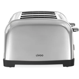 Livoo DOD197 Grille-pain 4 fentes - 1700 W - Acier inoxydable - 2 thermostats réglables indépendants - Fonctions dégivrage et réchauffage Precio: 74.772. SKU: B17T3BBGQ2