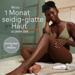 Braun Silk-épil 9 9-341 Epilateur Rasoir Tondeuse Visage Humide et Sec Blanc avec 40 Pinces MicroGrip et Batterie Rechargeable