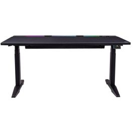 Thermaltake G700 Bureau Gaming RGB avec Réglage de Hauteur - Plateau en Particules 160 x 88.7 cm, Capacité 130 kg, Rétroéclairage LED Rouge/Vert/Bleu