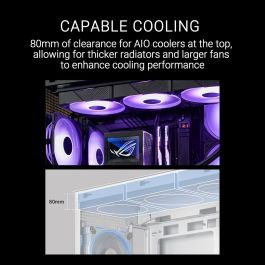 Boîtier ATX semi-tour Asus 90DC00R3-B19000 Blanc