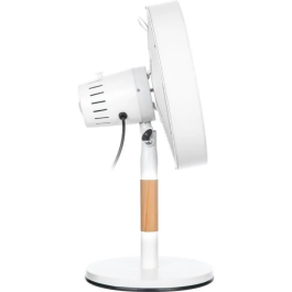 Sencor SFE 3080WH Ventilateur de bureau oscillant 30 cm, 3 vitesses, design métal et bois, 35 W