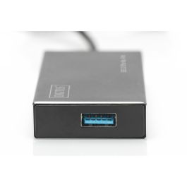 DIGITUS USB-Hub 4-Port 3.0->4xA3.0 m.Netzteil schwarz
