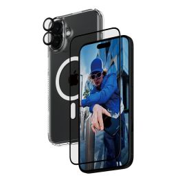 PanzerGlass Protection 3-en-1 pour iPhone 16 Plus, Résistant aux rayures et aux chocs, Transparent
