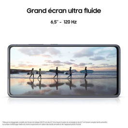 Samsung Galaxy S20 FE 5G Smartphone - 128 Go - 6 Go RAM - Ecran 6,5" Infinity - Snapdragon 865 - Triple capteur - Batterie 4500 mAh - Android 10 - Bleu