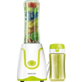 Sencor SBL 2211GR - Blender à smoothie 500 W avec 2 bouteilles en Tritan sans BPA, 4 lames inox et couvercle verseur, pour boissons saines, soupes, 0.6 L et 0.3 L Precio: 47.508. SKU: B12TMW6P4W