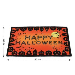 Felpudo Halloween 60 x 40 cm Orange avec Faces de Citrouille et Panneau - Décor d'Entrée Effrayant Precio: 2.628. SKU: B13PBAVQ3W