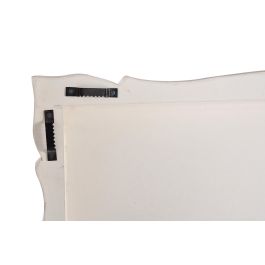 GINER Y COLOMER Cabecero en MDF Blanc Vieilli - Tête de lit décorative en bois de mangle, finition patinée