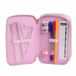 Pochette crayons Minnie Mouse Rose 12,5 x 6,5 x 19,5 cm