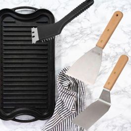 Fackelmann Profesional Set de 3 Utensilios Profesionales para Plancha FAC3176239998283