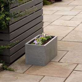 Strata Pot Jardinière Canalón hendido Grise Ø 38,5cm x 17,5cm x 46,5cm STR5021711059793