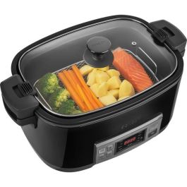 Sencor - SPR-5508BK - Mijoteuse automatique 6 L, 1350 W, Noir - Revêtement antiadhésif sans PFOA, 5 réglages de brunissage, 4 fonctions de cuisson