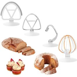 Sencor Robot pâtissier STM 3789SL - 1200 W, bol inox 5 L, 6 vitesses, éclairage LED, 4 accessoires (pétrissage, fouettage, hachage, tranchage)