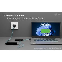 Hub USB i-Tec C31TRIPLE4KHDMIPD Noir