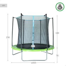 Trampoline pour Enfants avec Filet de Sécurité Aktive 305 x 256 x 305 cm Ø 305 cm