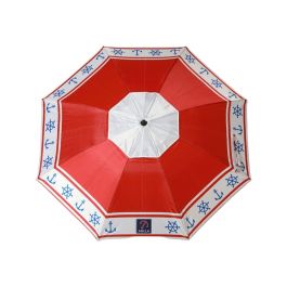 Parasol de plage Rouge Ø 200 cm SPF50+ Ancre