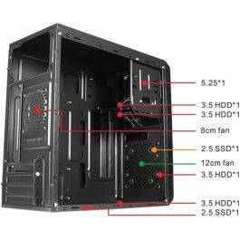 Boîtier ATX semi-tour approx! APPC-301F Noir