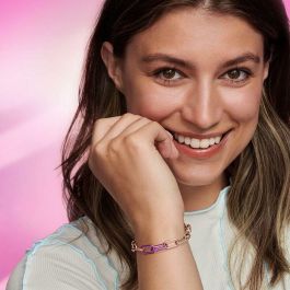 Perle de verre Femme Pandora PURPLE DOUBLE LINK