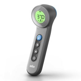 Braun BNT 400 BK - Thermomètre frontal sans contact, mesure la température corporelle et de surface, écran LCD rétroéclairé, adapté aux nouveau-nés