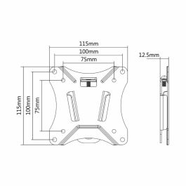Support de TV Neomounts NM-W25BLACK 10" 30" 25 kg