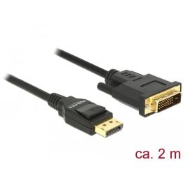 DELOCK Kabel Displayport 1.2 Stecker > DVI 24+1 Stecker Passiv 2 m schwarz