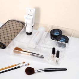 Emuca Kit de 8 seaux organisateurs Cube pour tiroirs, Plastique, Transparent