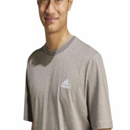T-shirt à manches courtes homme Adidas Seasonal Essentials Marron Gris clair