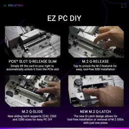 ASUS LGA1851 ROG STRIX B860-A GAMING WiFi Carte Mère ATX, Intel B860, DDR5, Wi-Fi 7, Bluetooth 5.4, Blanc