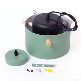 Lampe Suspendue Averie SKD-P1013-OG Blanc, Vert Olive, Saumon, Turquoise