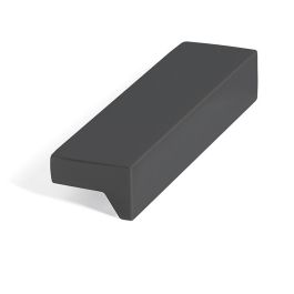 HERRAJES ALK Poignée Leman Aluminium Noir Mat 64mm