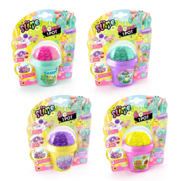 Canal Toys So Slime Slime Flower 1 Pot, jeu de création de slime parfumé avec fleur et décorations à collectionner, pour enfants dès 6 ans, référence SSC 417