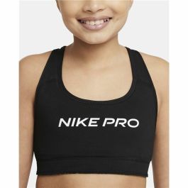 Soutien-gorge de Sport Nike Dri-FIT Swoosh Noir/Vert Enfant