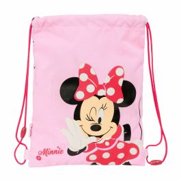Sac à dos serré par des ficelles Minnie Mouse Naive Rose 26 x 34 x 1 cm