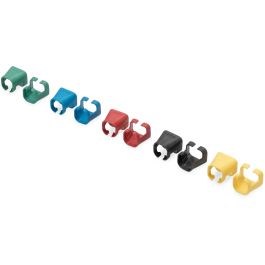 DIGITUS Farbclips für Patchkabel RJ45 100 Stk. gem.Farbe