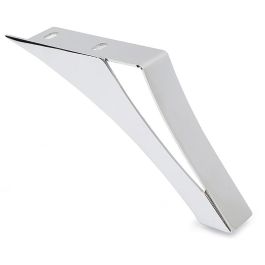 Q&Q Pata Metalica Keisa H150 Cromo Izquierda - Pied de meuble en métal chromé, 150 mm, gauche