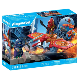 Playmobil 71833 - Figurine Les Super Héros, Héro avec Drone contre un Ninja, Jouet Enfant Montage 4 Ans et Plus, Univers Miniature Precio: 51.648. SKU: B16H23VSDP