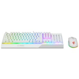 clavier et souris MSI Vigor GK30 Espagnol Qwerty Blanc