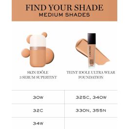 Crème Hydratante avec Couleur Lancôme IDÔLE MAKE-UP Nº 30w 30 ml