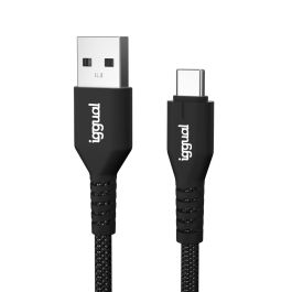 Câble USB A vers USB-C iggual IGG320006 Noir 1,8 m